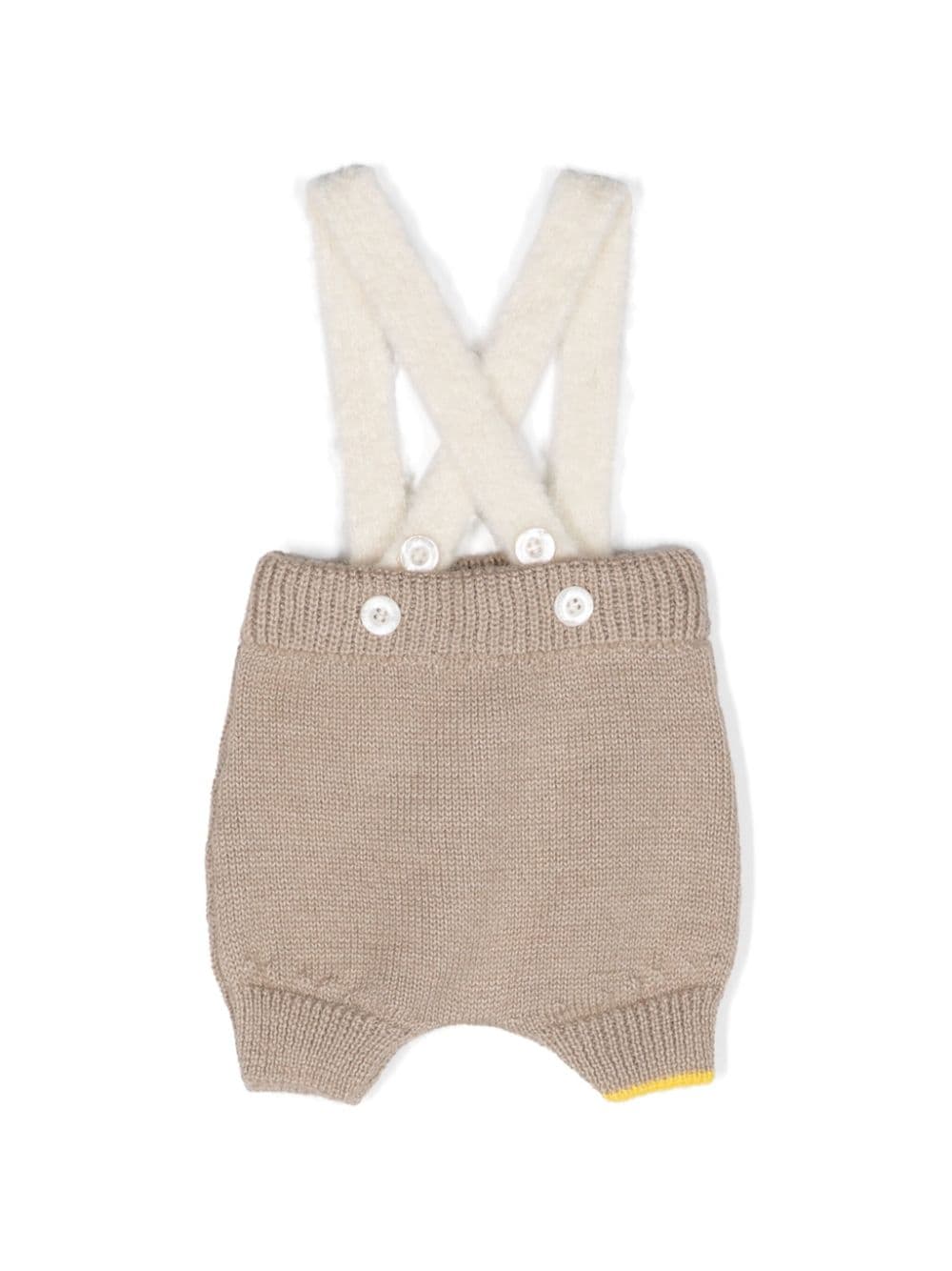Shorts per neonati Gensami Kids beige Alpachino con intarsio PT02BALP TA GENSAMI KIDS