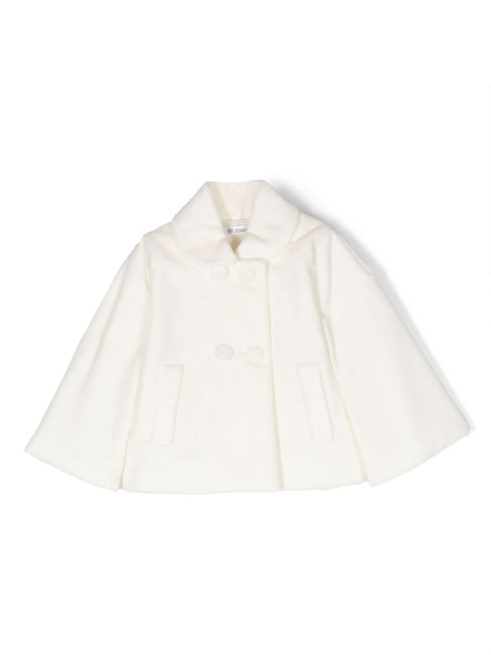 Cappotto per neonata Jesurum Baby bianco in doppiopetto in finta pelliccia RIALTO 05 JESURUM KIDS