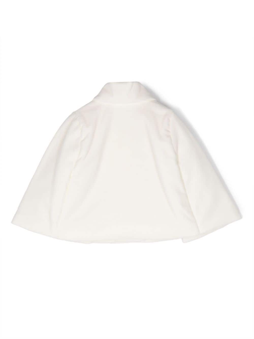 Cappotto per neonata Jesurum Baby bianco in doppiopetto in finta pelliccia RIALTO 05 JESURUM KIDS