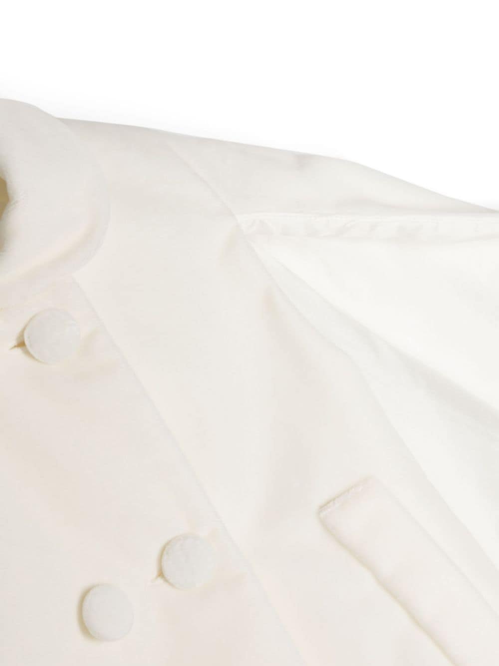Cappotto per neonata Jesurum Baby bianco in doppiopetto in finta pelliccia RIALTO 05 JESURUM KIDS