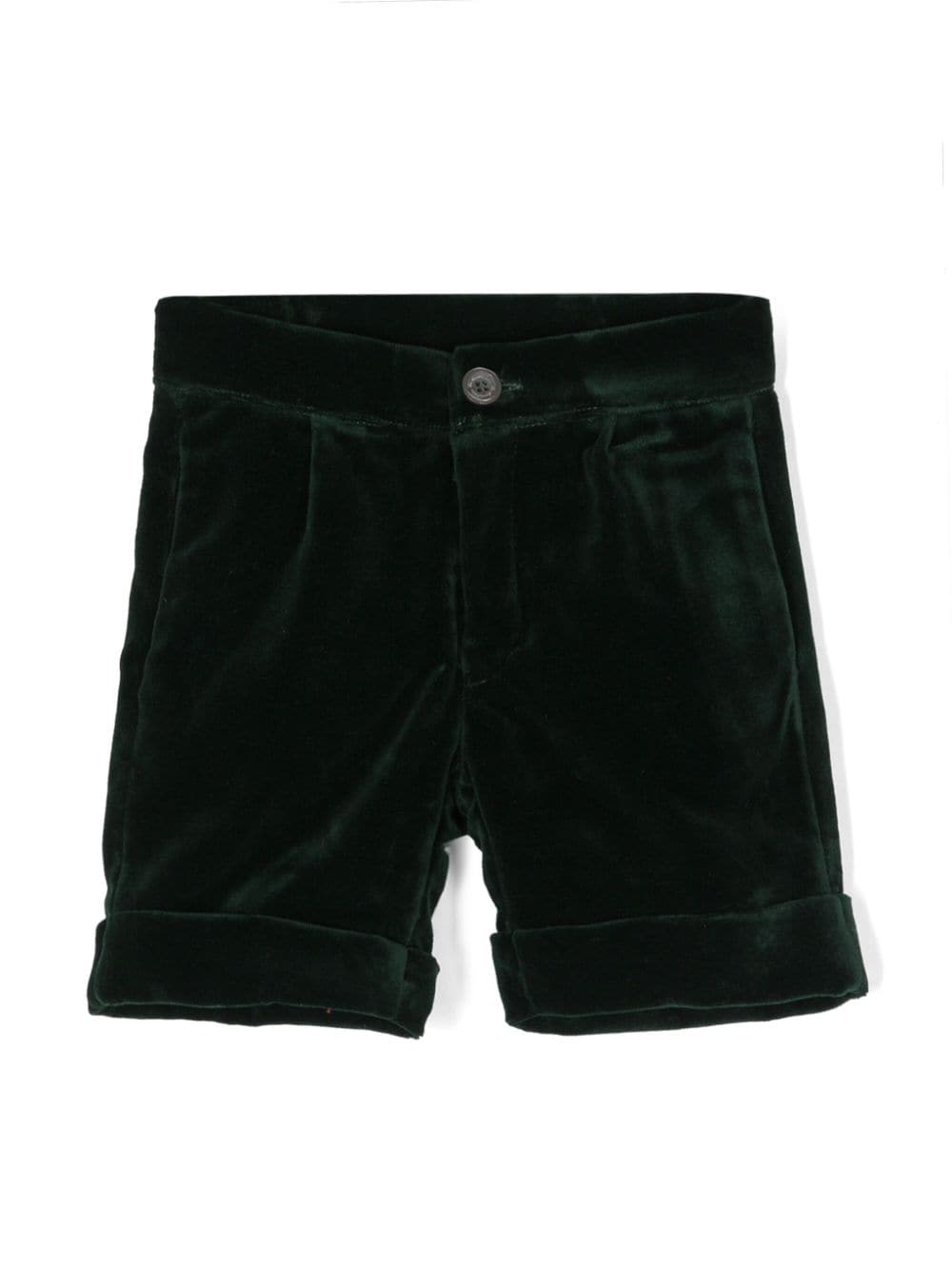Shorts con ruches per neonato La Stupenderia verde con dettaglio con pince CCBR53 V80 LA STUPENDERIA KIDS