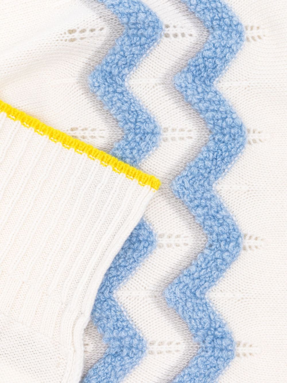 Coperta per neonato Gensami Kids bianco con lavorazione 3D COP01-B-WS BIANCO/AZZURRO GENSAMI KIDS