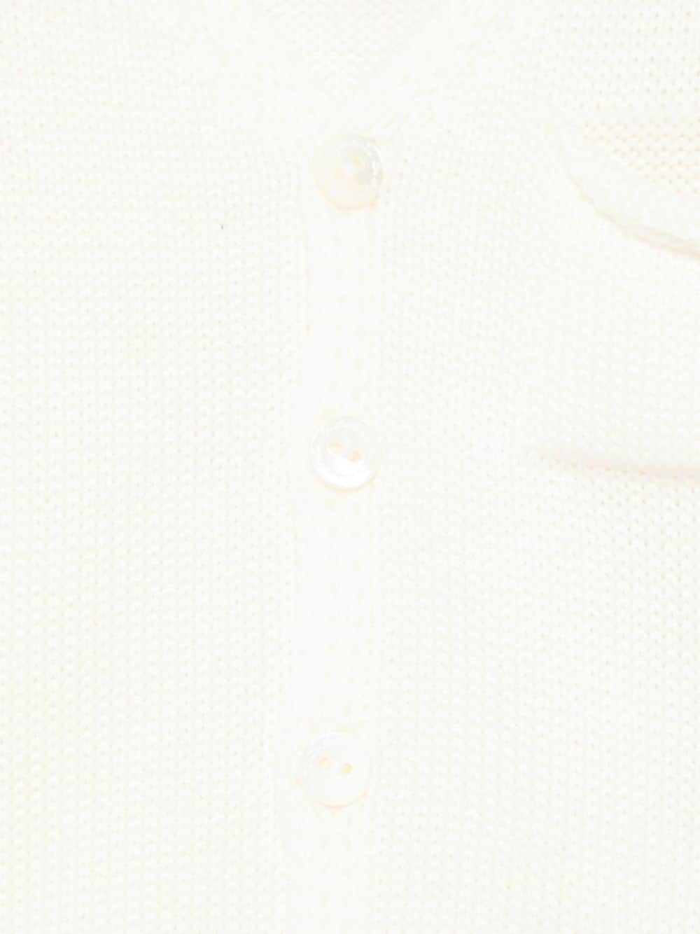 Cardigan per neonato La Stupenderia bianco con design lavorato a maglia WCCR63 802 LA STUPENDERIA KIDS