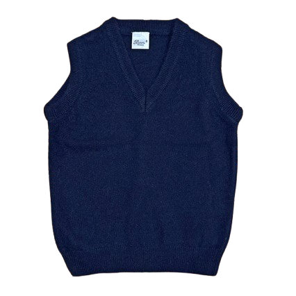 Gilet di lana per bambino Baroni blu con scollo a V 8835 BLU BARONI KIDS