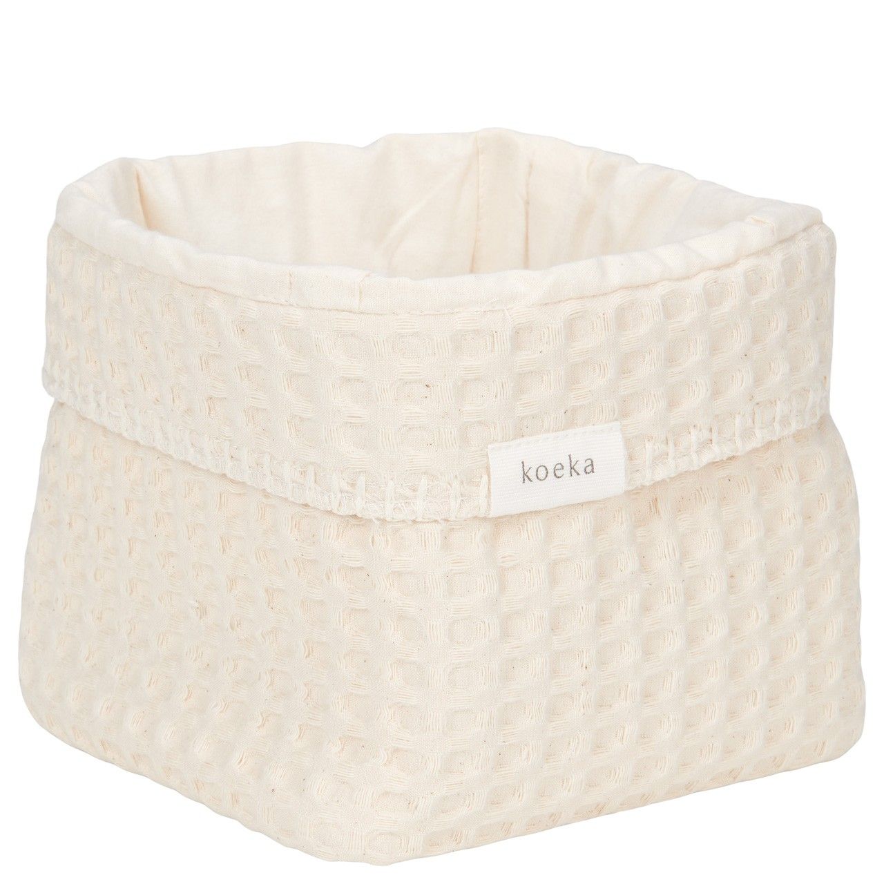 Cesto per prodotti neonato Koeka Anversa naturale bianco con tessuto a nido d'ape 1015-11-020 110 KOEKA KIDS