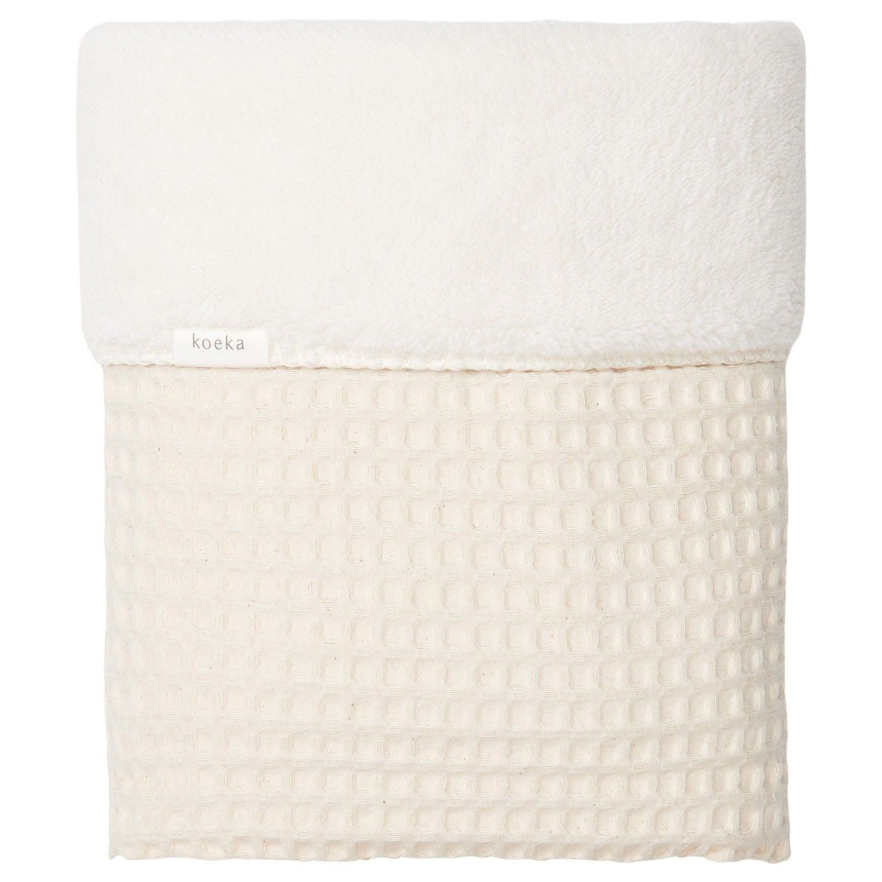 Coperta per culla Teddy Oslo naturale/ciottolo bianco 1015-44-020 110230 KOEKA KIDS