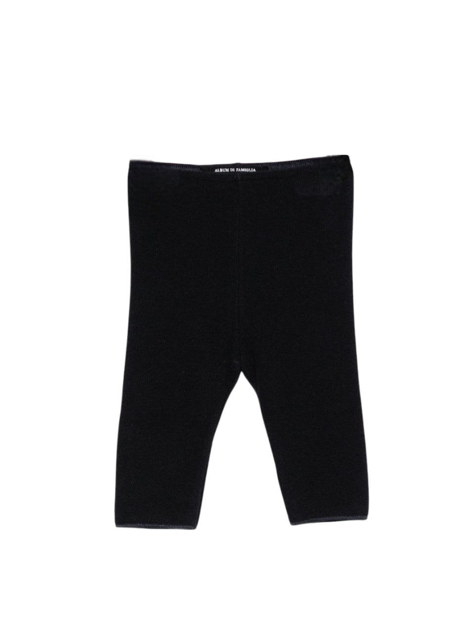 Pantaloni per neonata Album Di Famiglia Kids neri con elastico in vita 25W23276 INK ALBUM DI FAMIGLIA KIDS