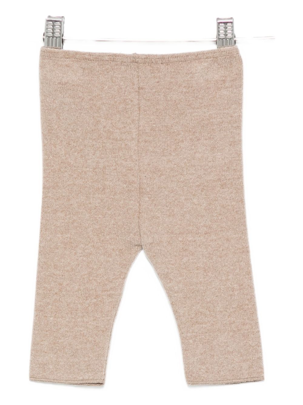 Leggins per neonata Album di Famiglia Kids beige lavorati a maglia 25W23276 MG ALBUM DI FAMIGLIA KIDS