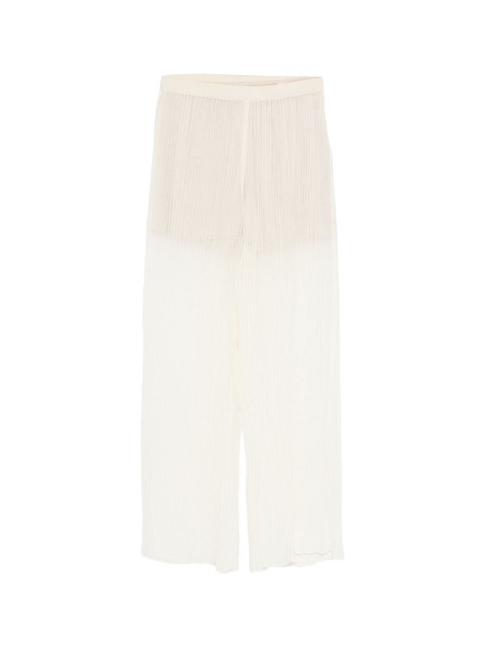 Pantaloni per donna ALYSI bianchi con vita alta plissettata 165107 A5011 LT ALYSI