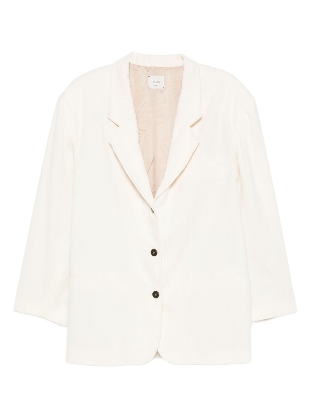 Blazer per donna Alysi bianco con texture a coste 165801 A5049 BURRO ALYSI