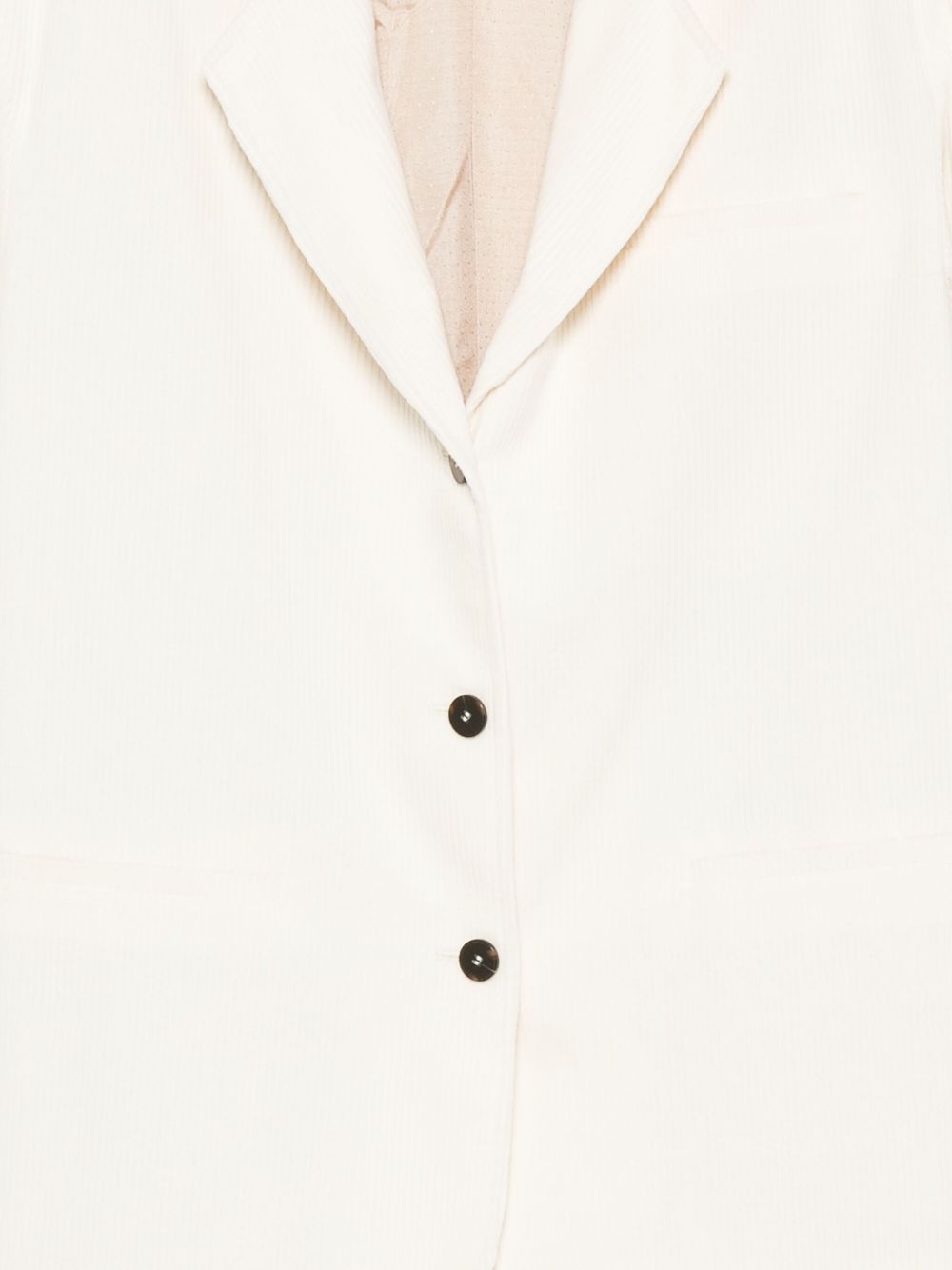 Blazer per donna Alysi bianco con texture a coste 165801 A5049 BURRO ALYSI