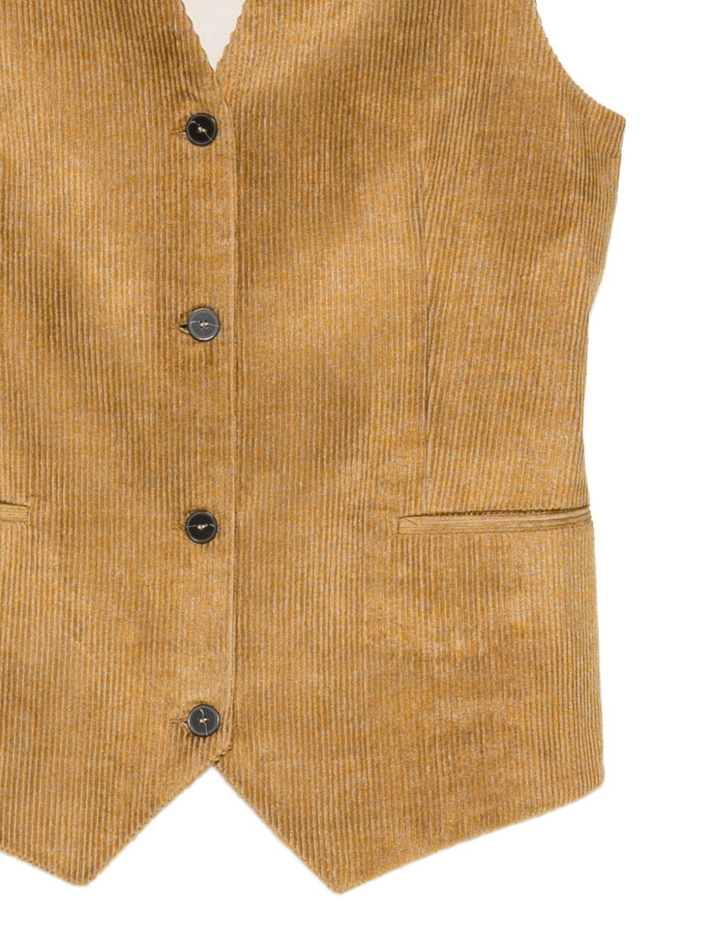 Gilet per donna Alysi marrone con texture a coste 165844 A5220 OZ ALYSI