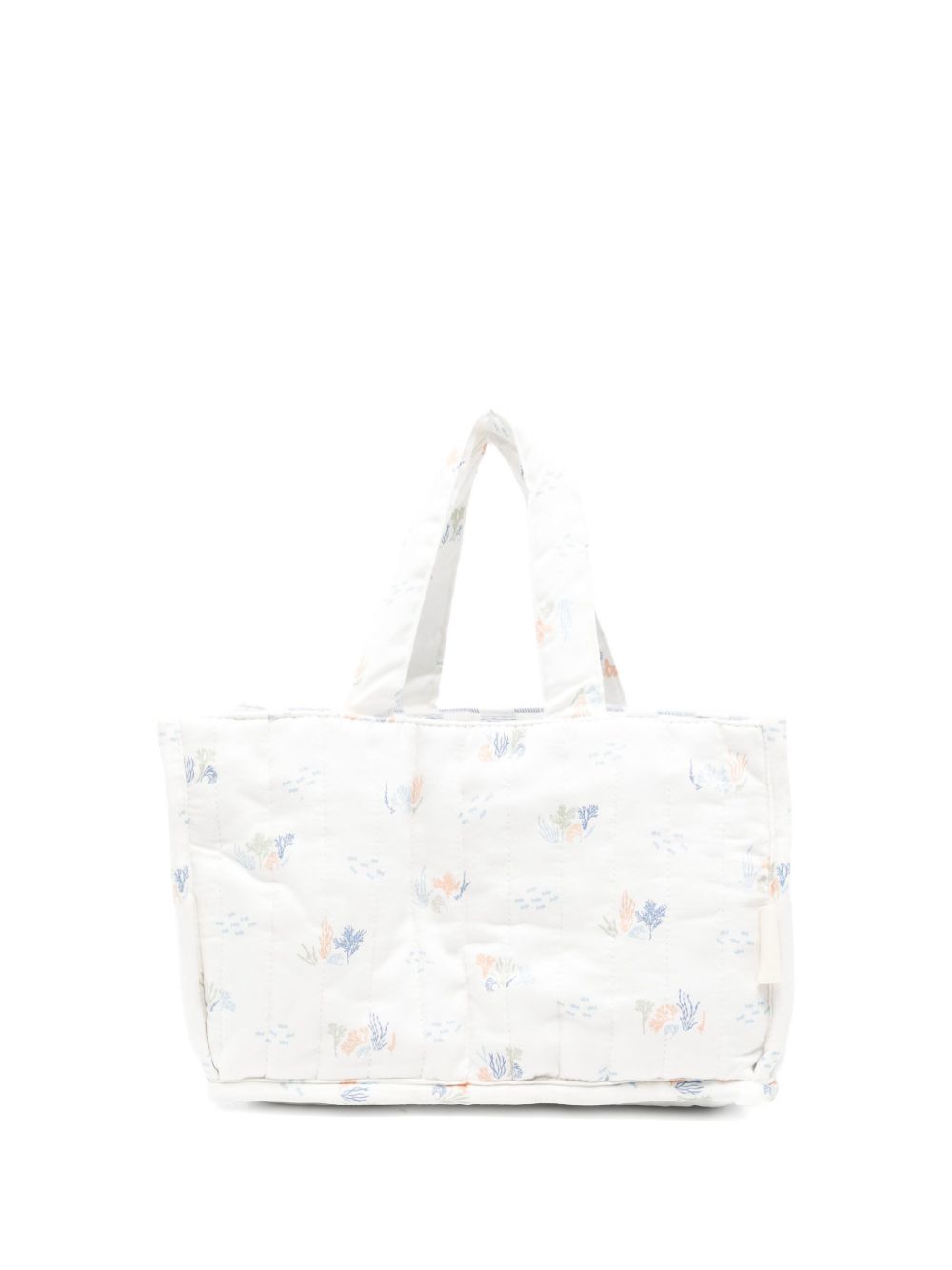 Borsa fasciatoio per neonati Avery Row bianco trapuntata con stampa grafica NCACOA COASTILINES AVERY ROW KIDS