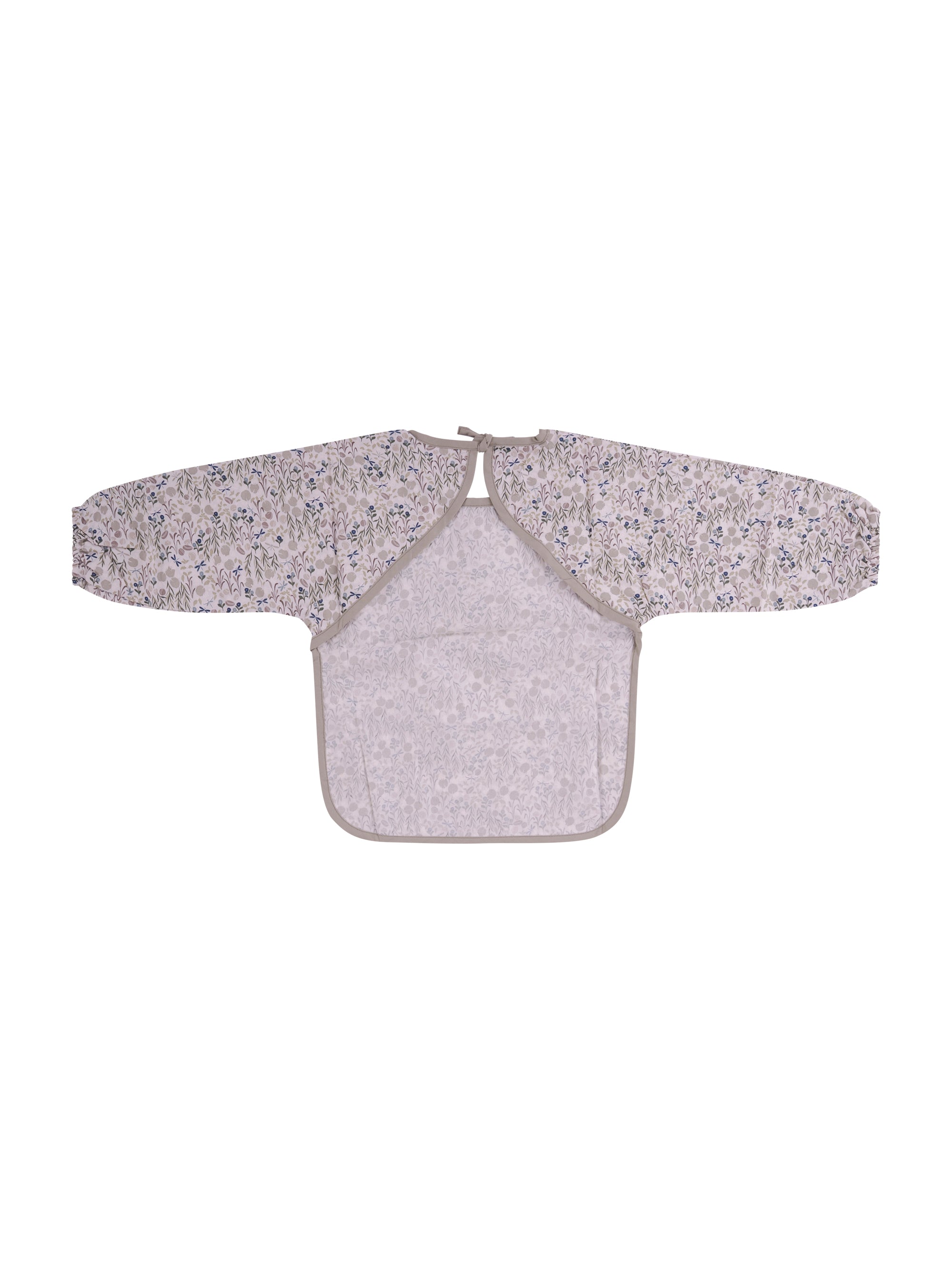 Bavaglino con maniche per neonati Avery Row verde con stampa naturalistica SLBRIV RIVERBANK AVERY ROW KIDS