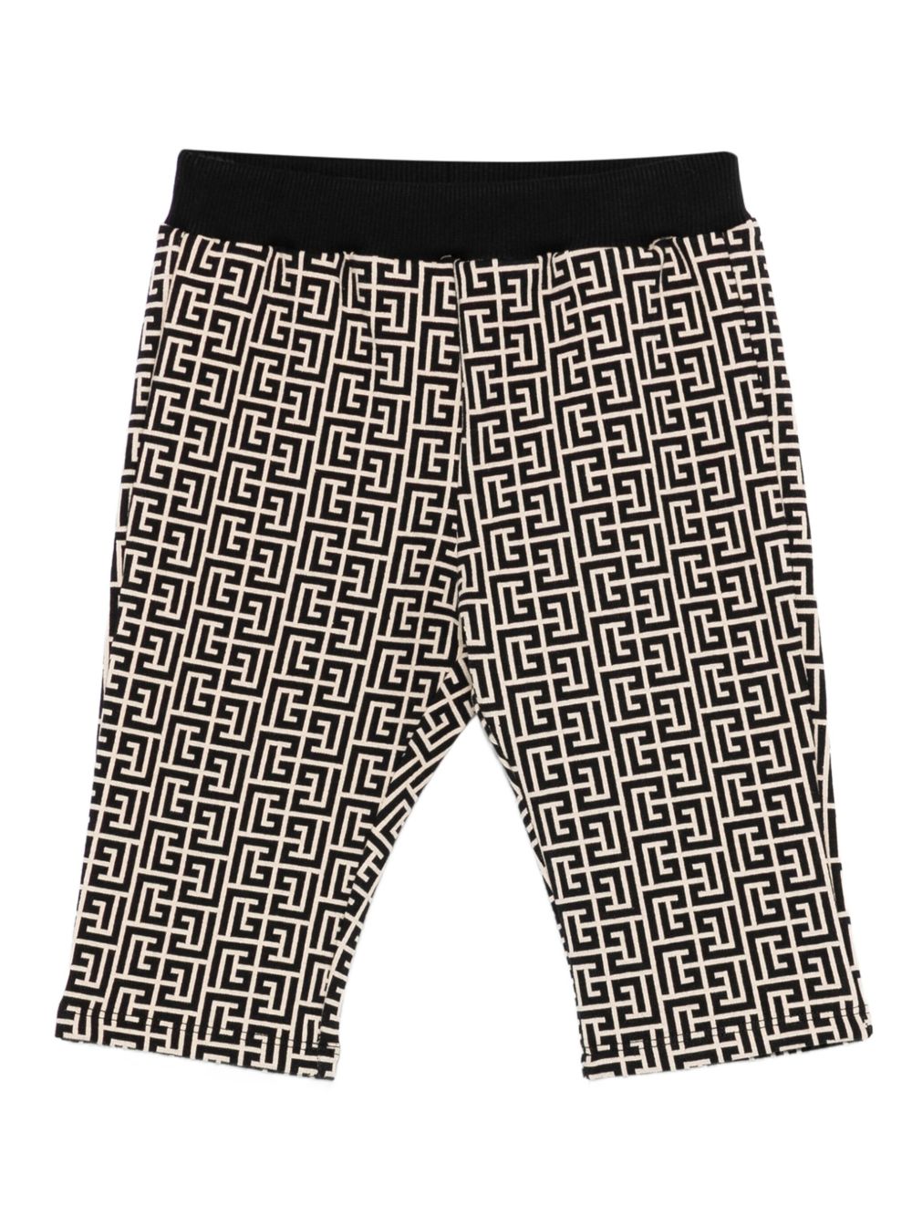 Pantaloni per neonato Balmain Kids beige con motivo monogramma BX6510 Z2411 106NE BALMAIN KIDS