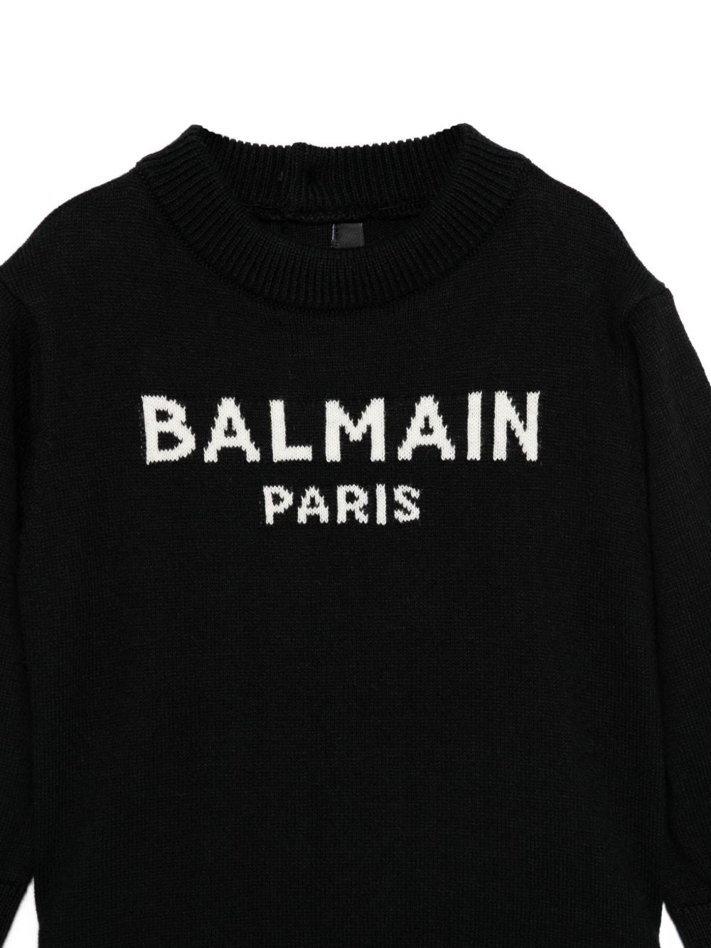 Maglione per neonato Balmain Kids nero con ricamo con logo BX9500 Z2312 930AV BALMAIN KIDS