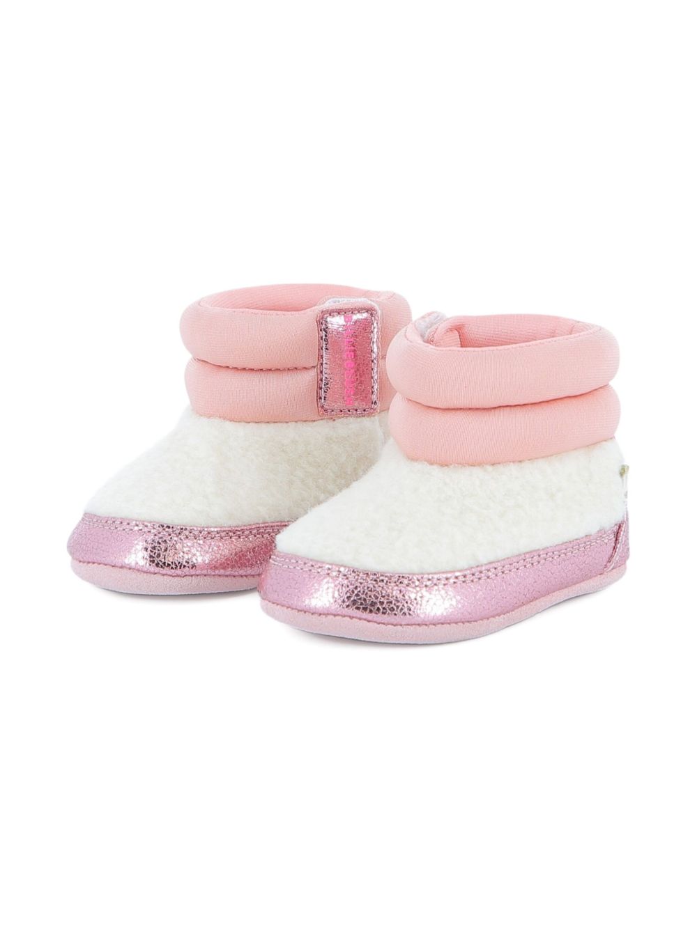 Stivali per neonata Billieblush rosa con bordo metallizzato U21482 Z41 BILLIEBLUSH KIDS