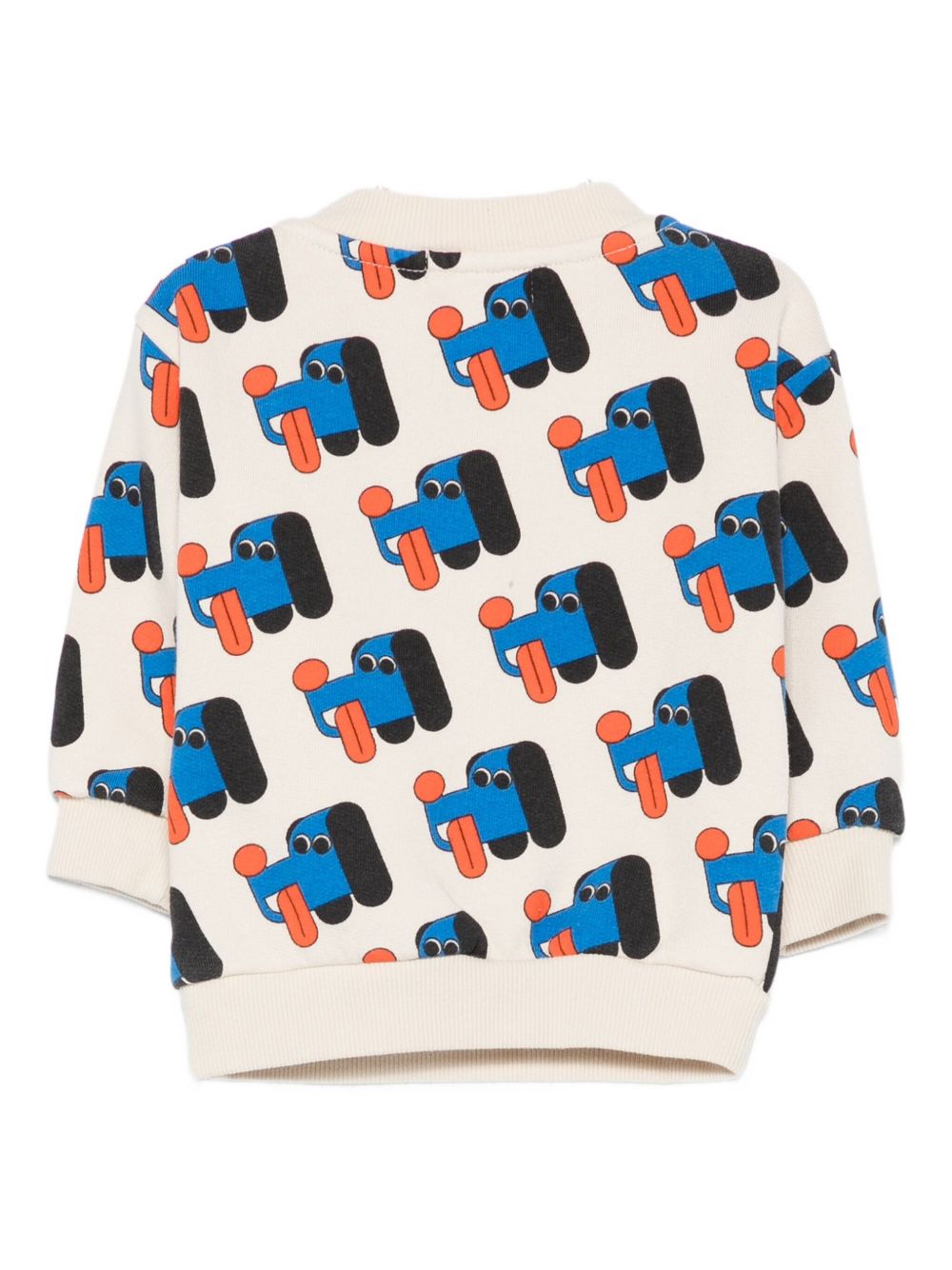 Felpa per neonato Bobo Choses bianco con stampa cane B225AB052 199 BOBO CHOSES KIDS