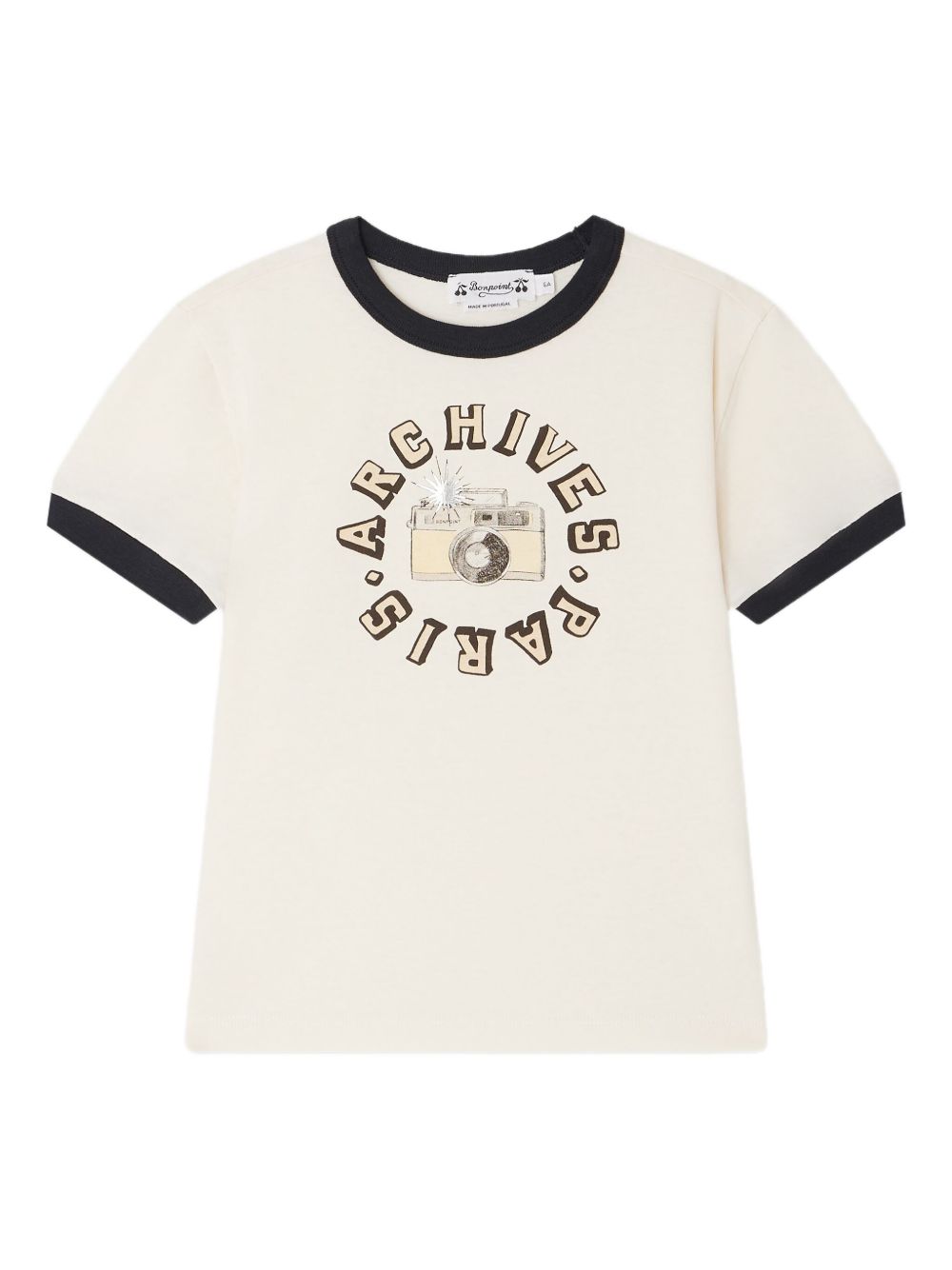 T-shirt per bambino Bonpoint Akiva bianco con stampa sul davanti P05BTSK00001 104 BONPOINT KIDS