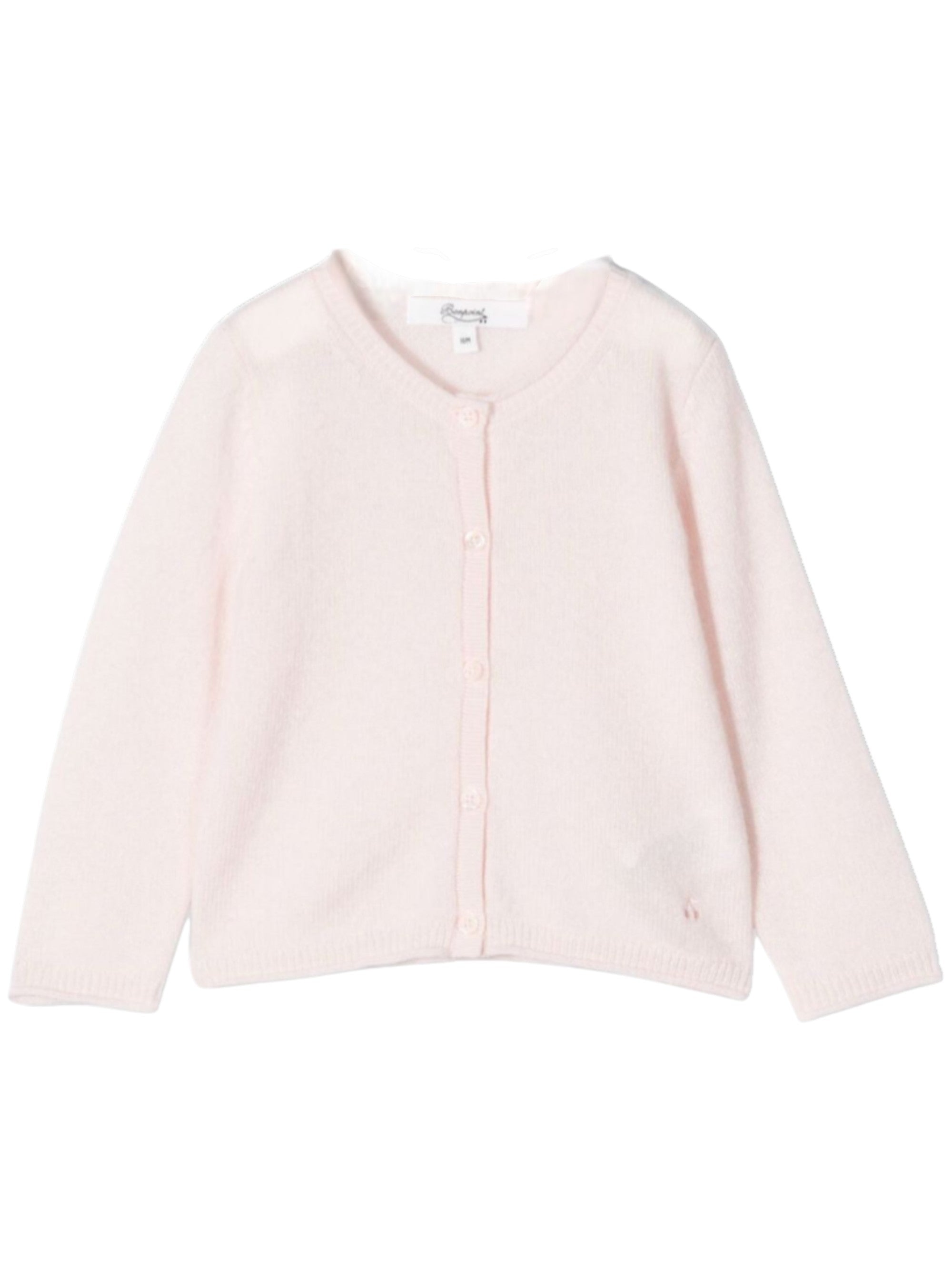 Cardigan per neonata Bonpoint rosa con bottoni PEBDA2703CA 121 BONPOINT KIDS