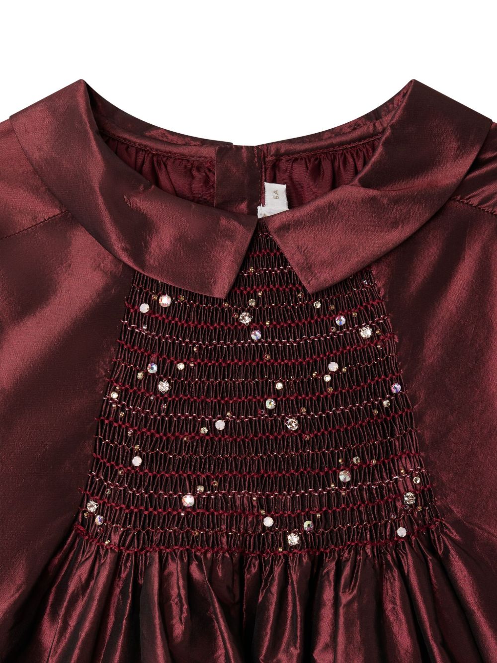 Abito per bambina Bonpoint rosso con maniche a palloncino W05GDRW00002 052B BONPOINT KIDS
