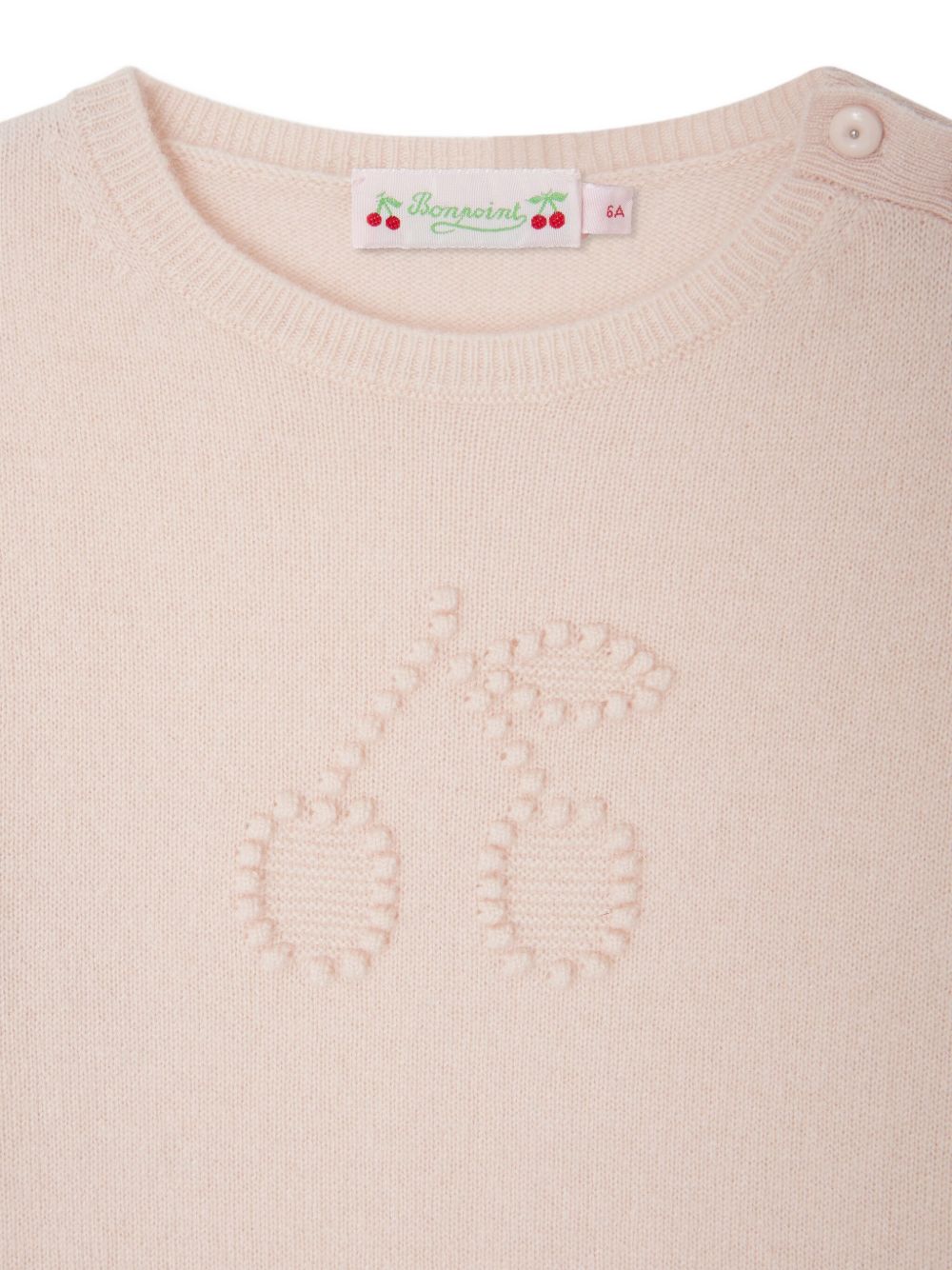 Maglione per bambina Bonpoint rosa con decorazione W05GJUK00012 123A BONPOINT KIDS
