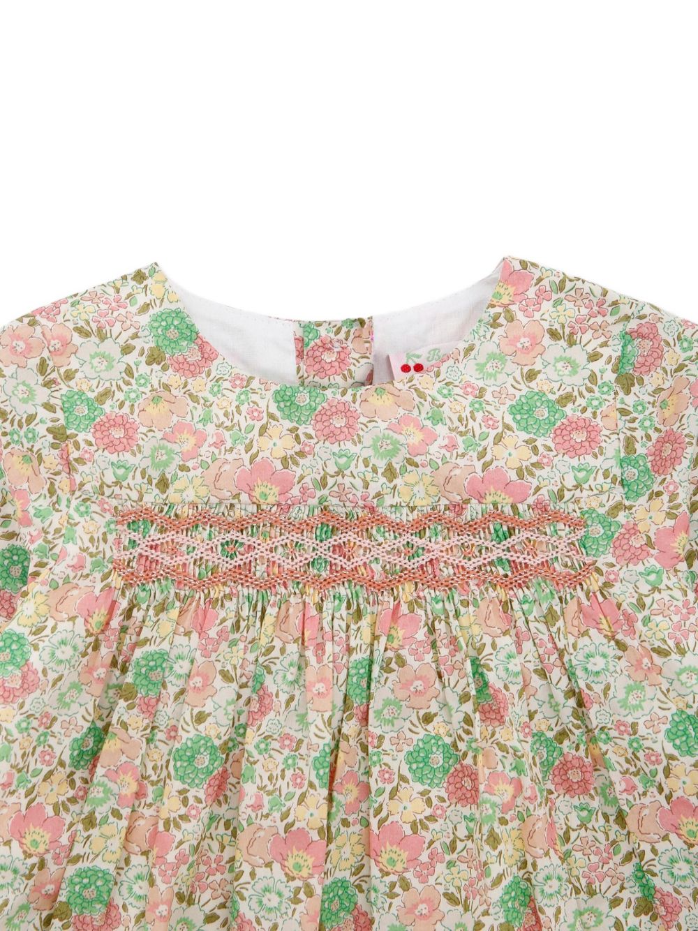 Abito per neonata Bonpoint multicolore con stampa a fiori W05XDRW00002 521 BONPOINT KIDS