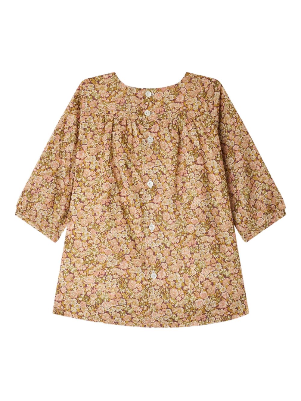 Abito per neonata Bonpoint rosa con stampa a fiori W05XDRW00020 522C BONPOINT KIDS