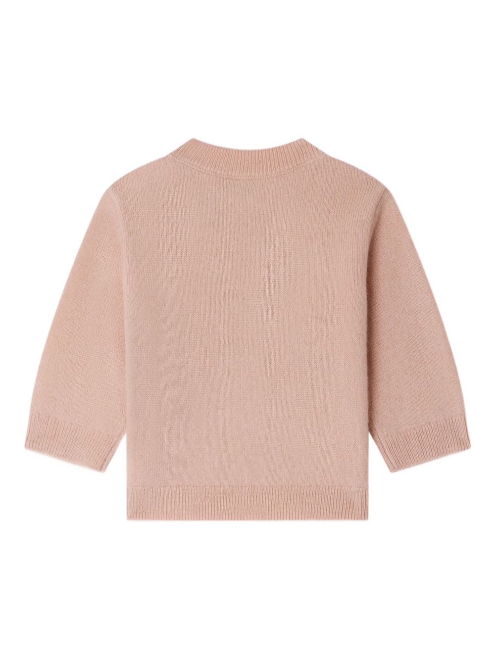 Maglione per neonata Bonpoint rosa con decorazione W05XJUK00002 023 BONPOINT KIDS
