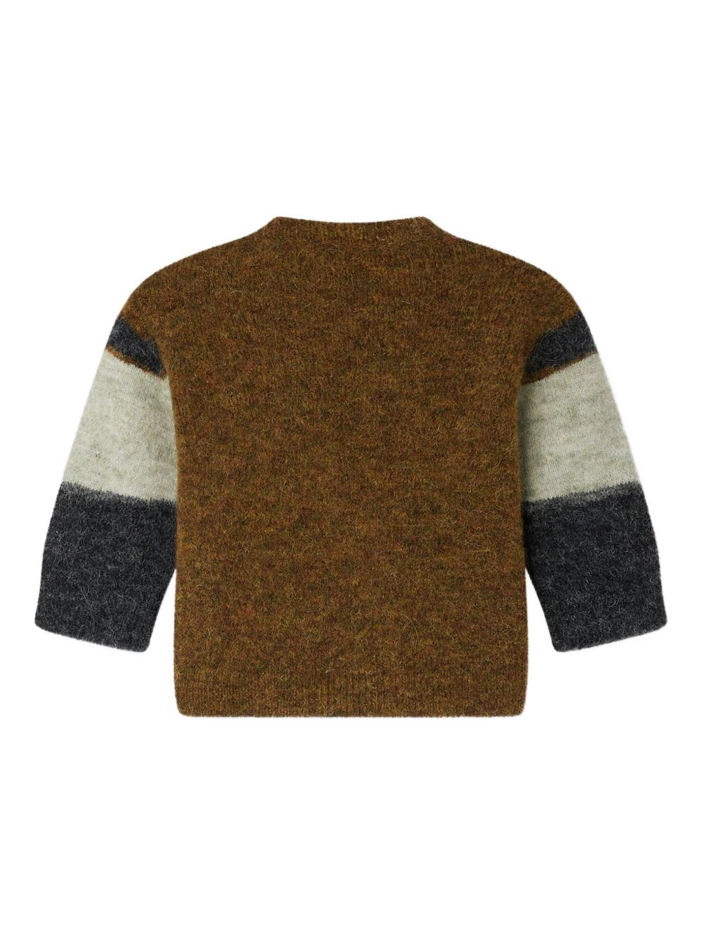 Maglione per neonato Bonpoint multicolor a righe con silhouette animalier W05YJUK00003 946 BONPOINT KIDS