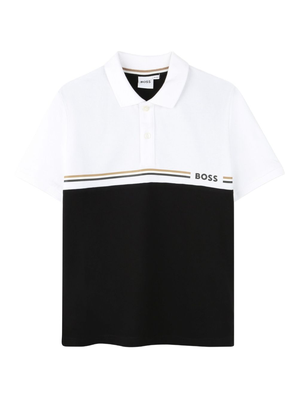 Polo per bambino Boss Kidswear multicolor con design color-block J52339 09B BOSS KIDS