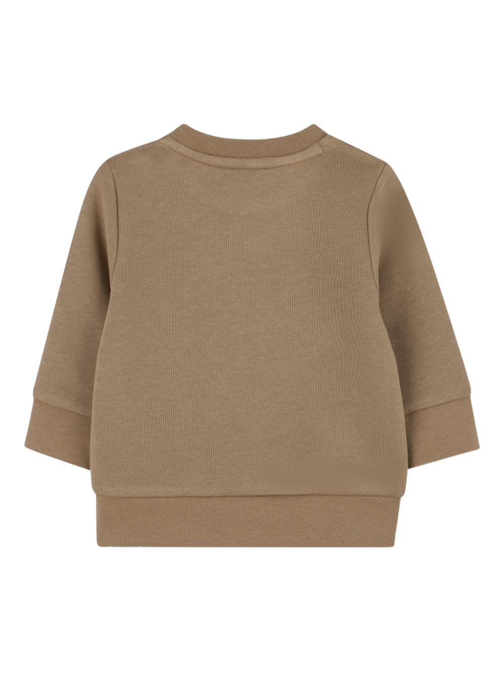 Felpa per neonato Boss Kids marrone con stampa logo J52458 269 BOSS KIDS