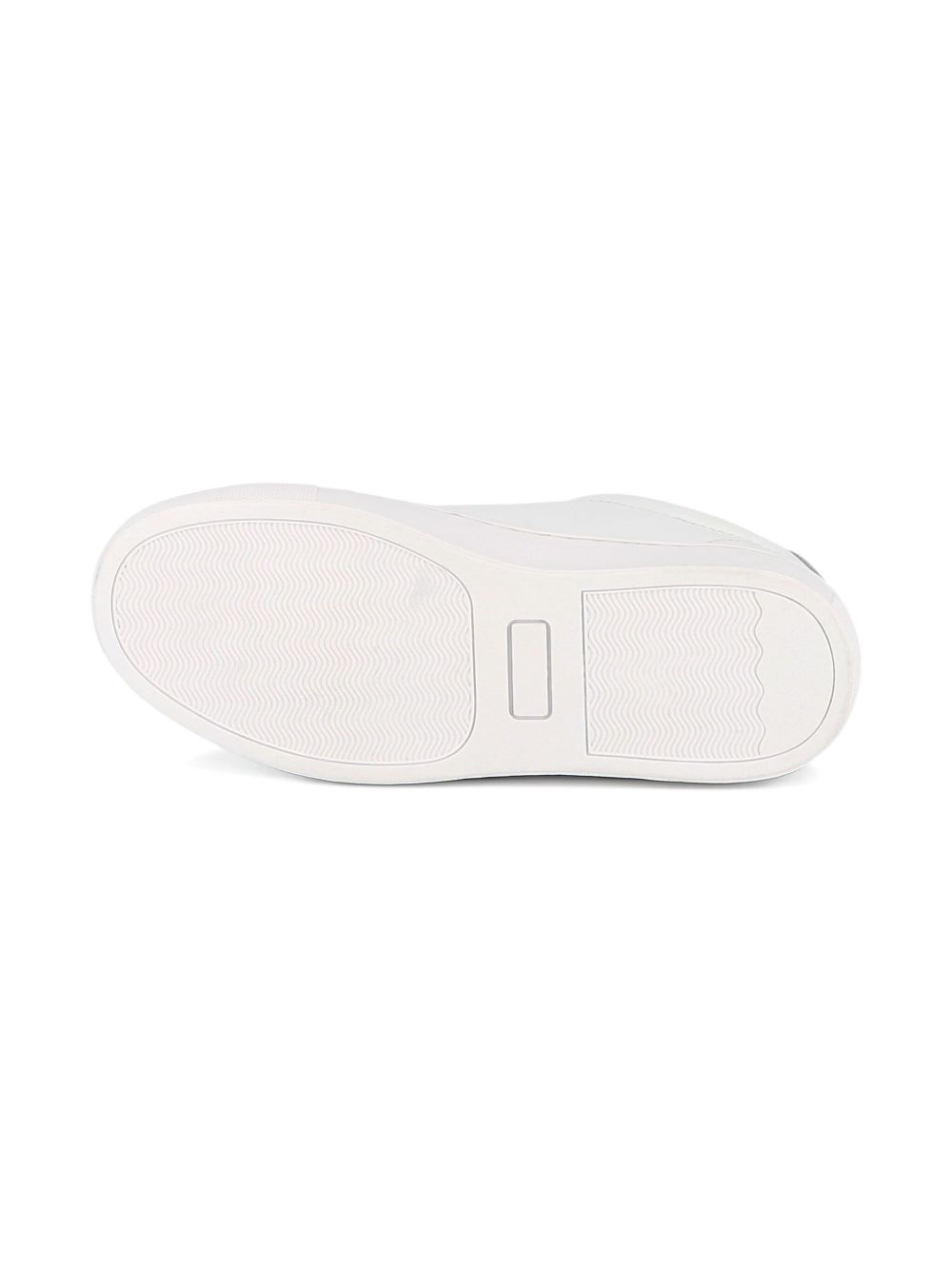 Sneakers per bambino BOSS Kids bianche con dettaglio con placca con logo J52554 10P BOSS KIDS