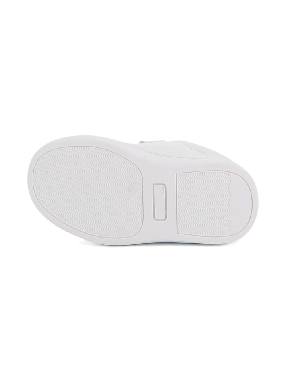 Sneakers per bambino BOSS Kids bianche con applicazione con logo J52573 10P BOSS KIDS