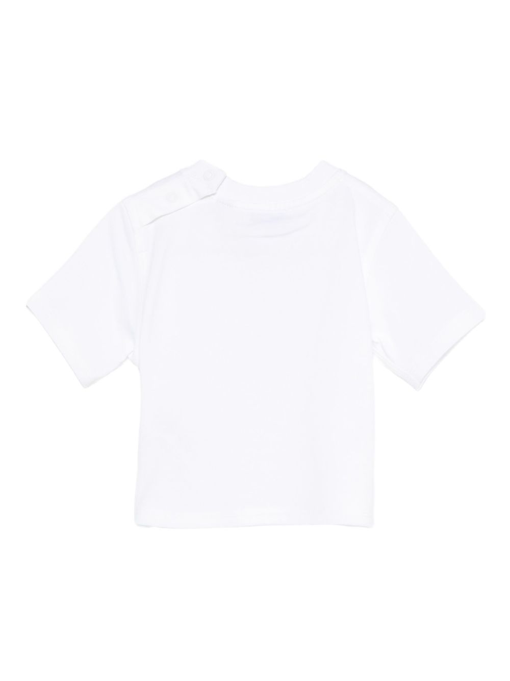 T-shirt per neonato Burberry Kids biaca con stampa grafica 8112573 A1464 BURBERRY KIDS