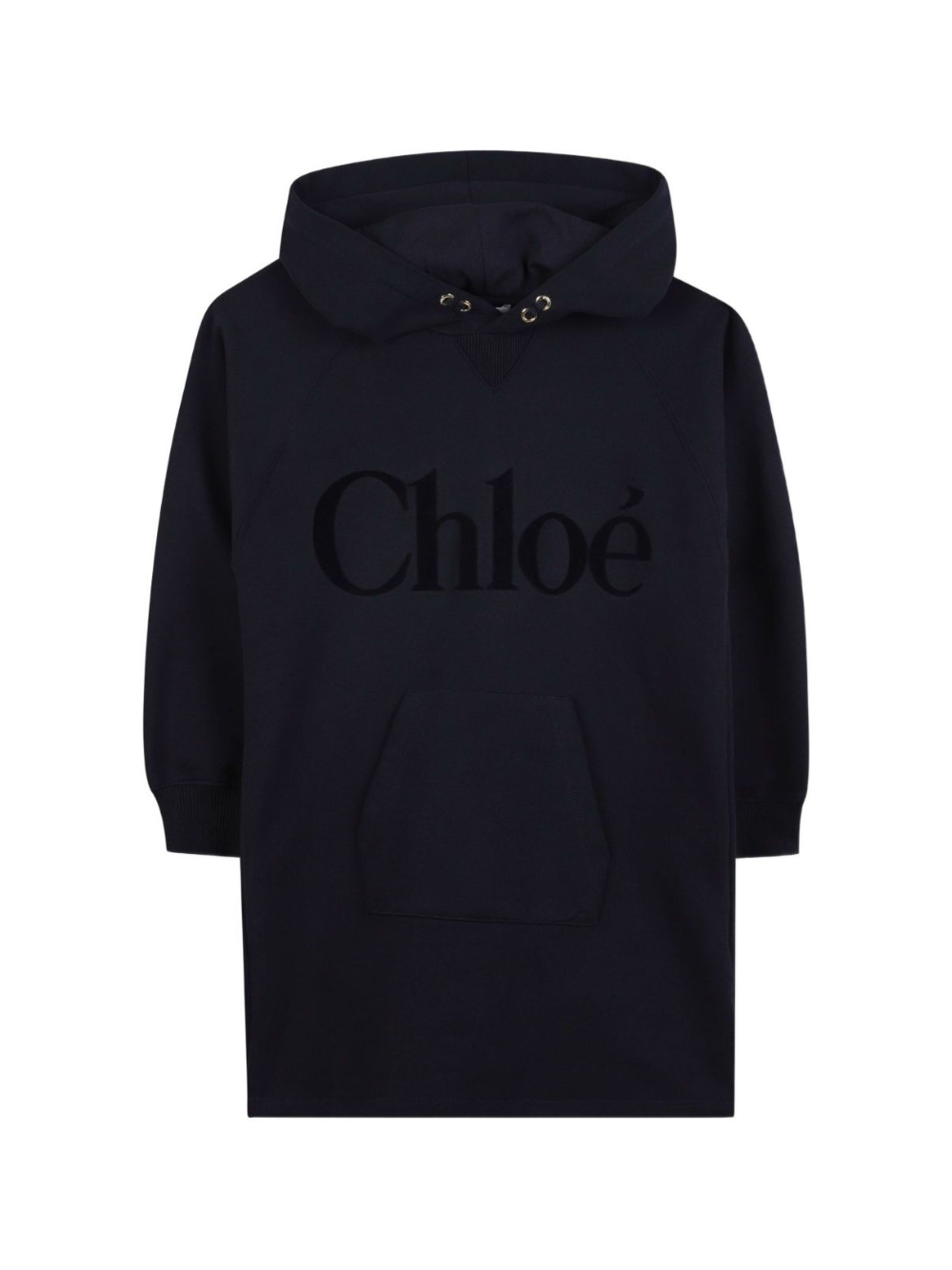 Abito per bambina Chloé Kids blu con design oversize con logo C20618 859 CHLOE' KIDS