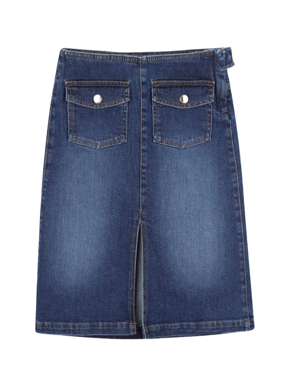 Gonna midi per bambina Chloé Kids denim con tasche C20623 Z10 CHLOE' KIDS
