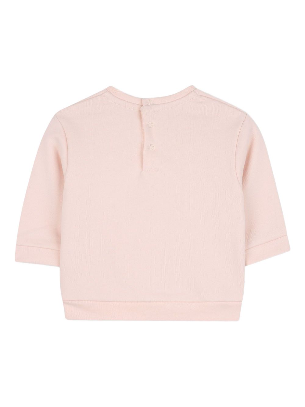 T-shirt con logo per neonata Chloé Kids rosa a maniche 3/4 C20702 46J CHLOE' KIDS