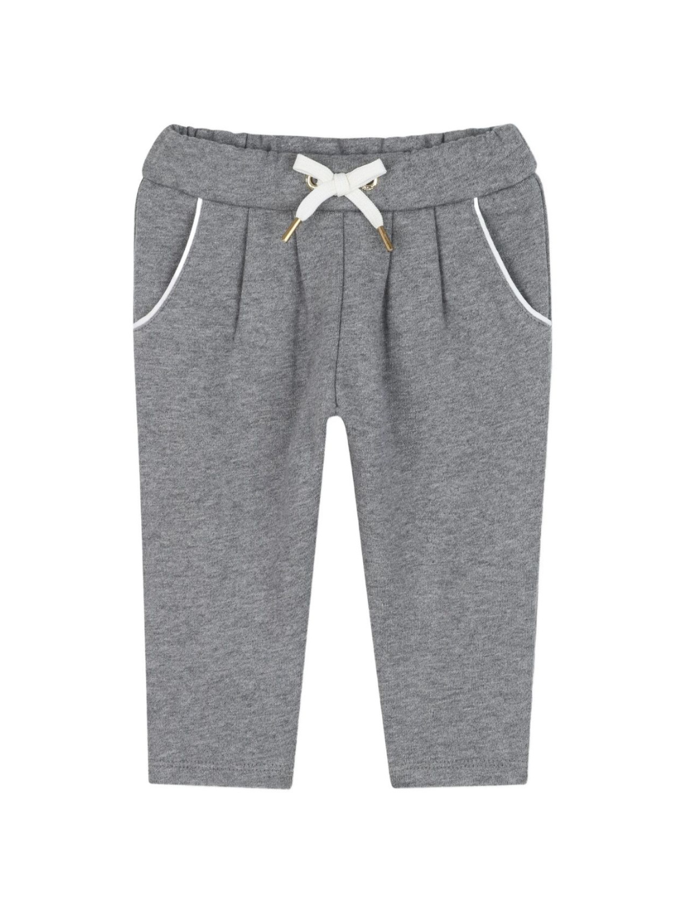 Pantaloni sportivi per neonata Chloé Kids grigi con dettaglio con coulisse C20706 A46 CHLOE' KIDS