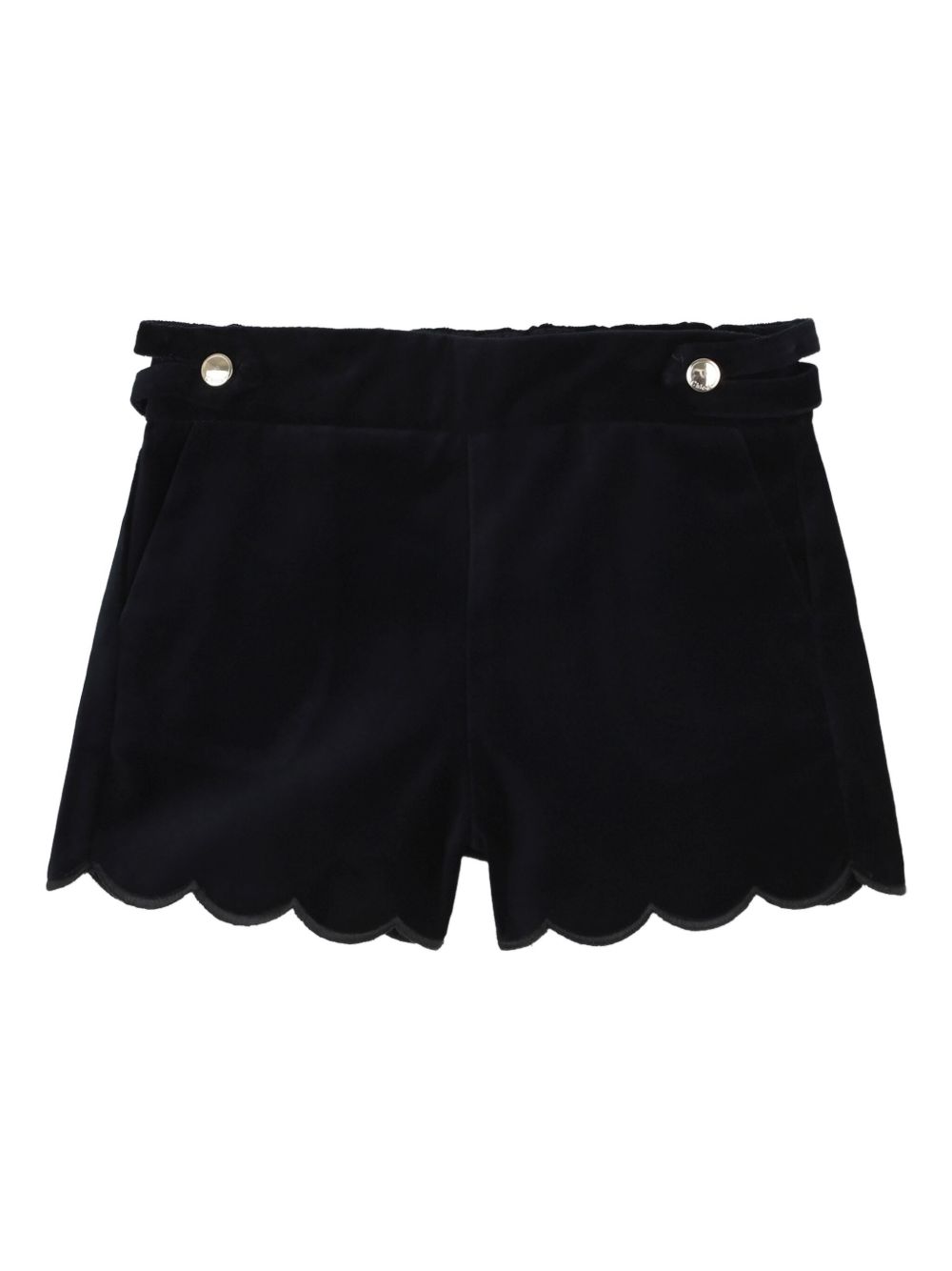 Set t-shirt e shorts per neonata Chloé Kids multicolore con logo ricamato C20719 N68 CHLOE' KIDS
