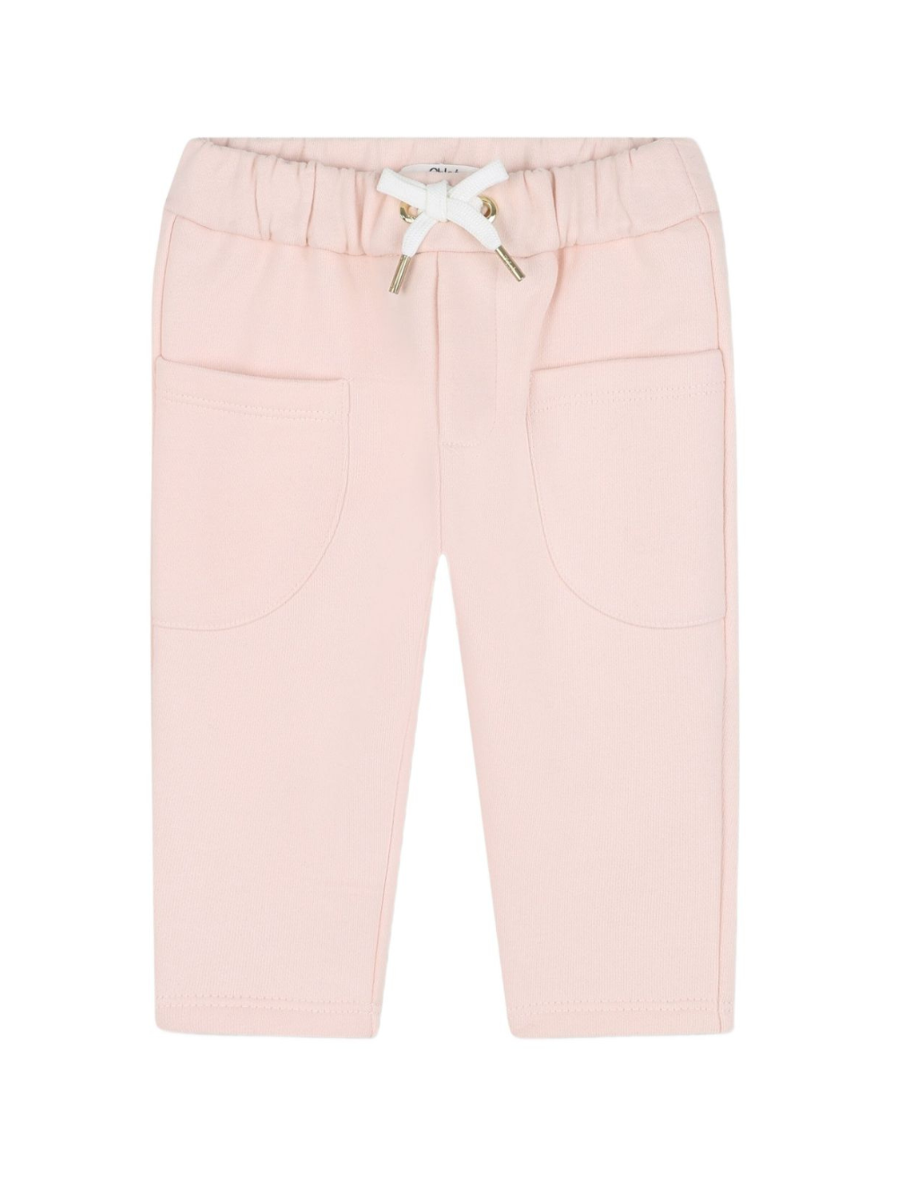 Pantaloni sportivi per neonata Chloé Kids rosa in cotone con vita elasticizzata C20738 46J CHLOE' KIDS
