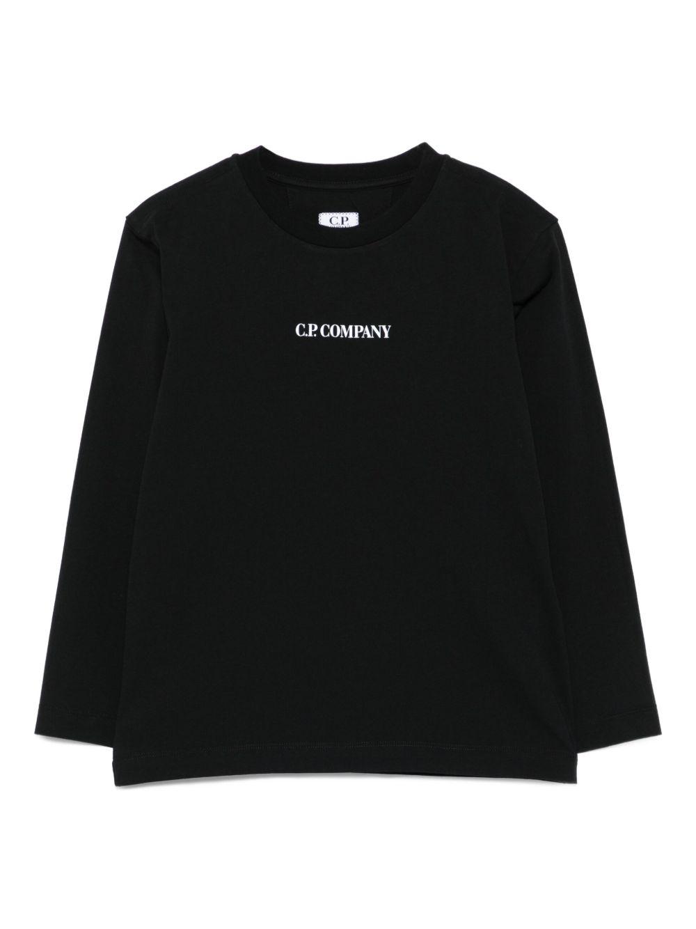 T-shirt per bambino C.P. Company Kids nera con logo CUO003LAA17 60100 C.P.COMPANY KIDS