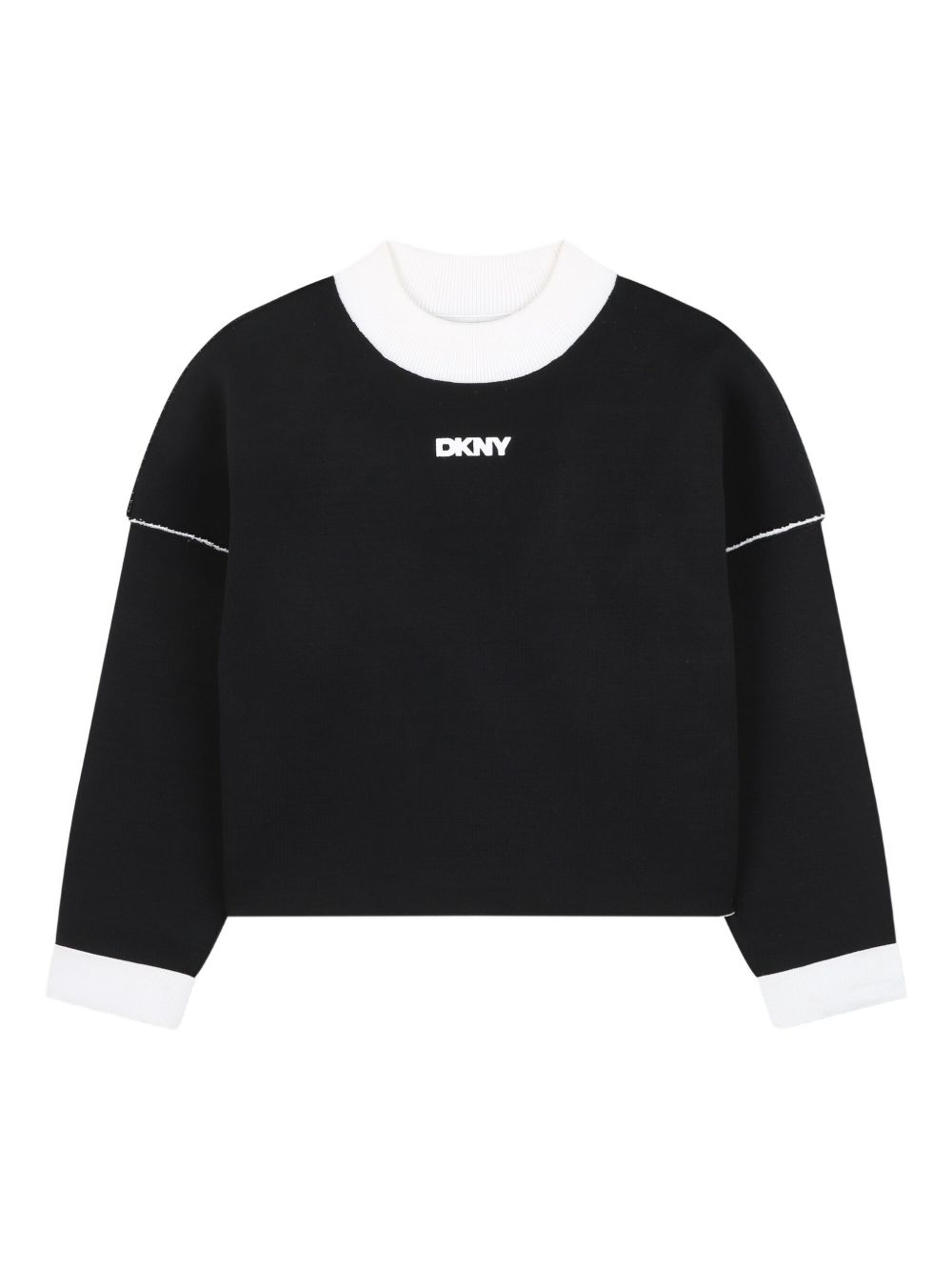 Maglione per bambina Dkny Kids multicolore con dettaglio con logo D62379 M91 DKNY KIDS