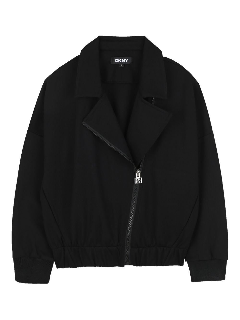 Giubbino per bambina DKNY Kids nero con chiusura frontale con zip D62386 09B DKNY KIDS