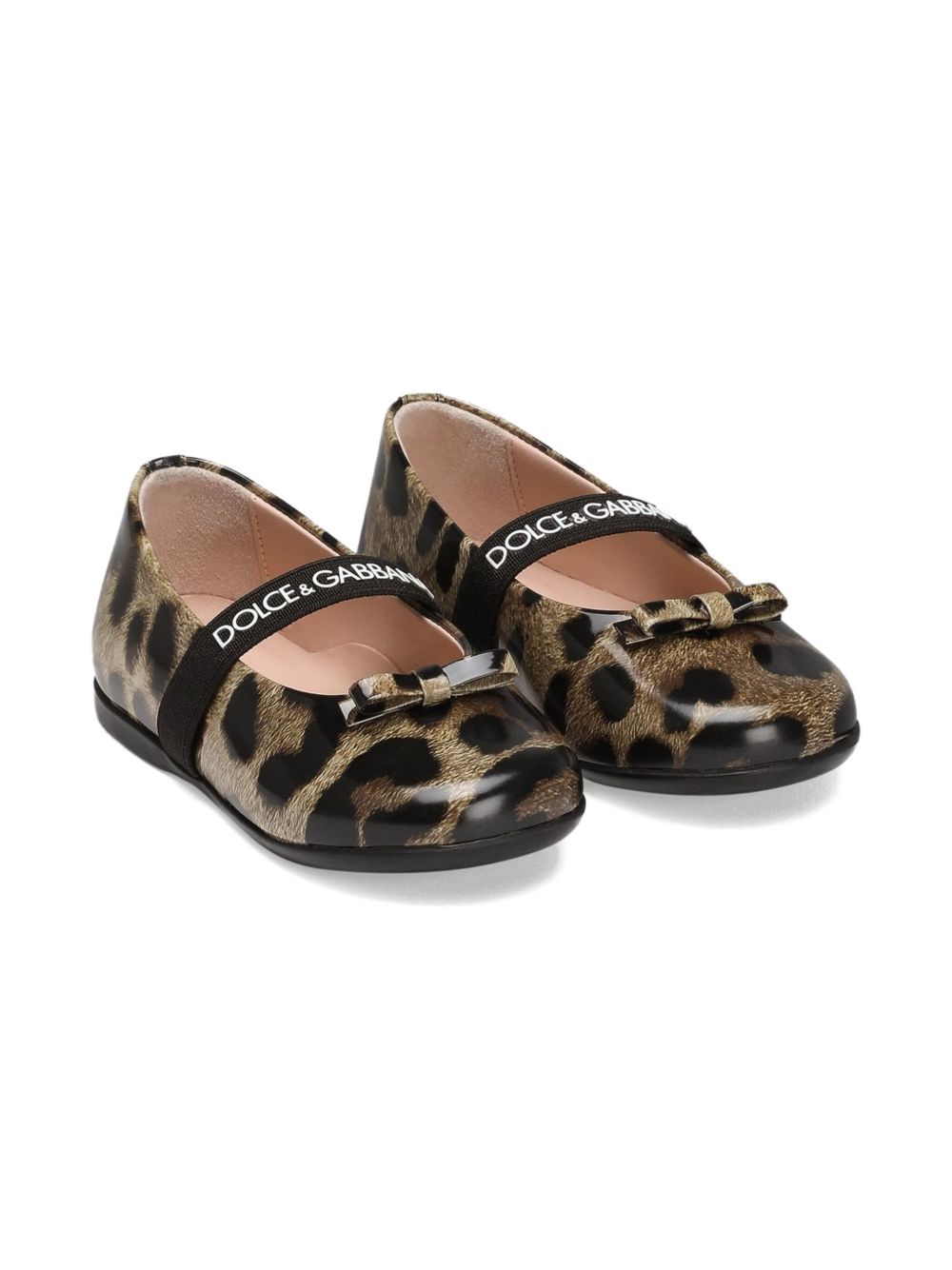 Ballerine con fiocco per bambina Dolce & Gabbana Kids animalier con stampa leopardata D20093 AM568 HA93M DOLCE & GABBANA KIDS