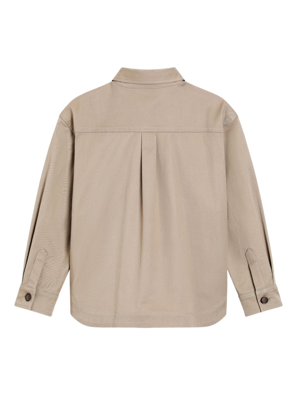 Camicia per bambini Dolce & Gabbana Kids beige con chiusura frontale con zip L44S54 FUFL3 M0208 DOLCE & GABBANA KIDS