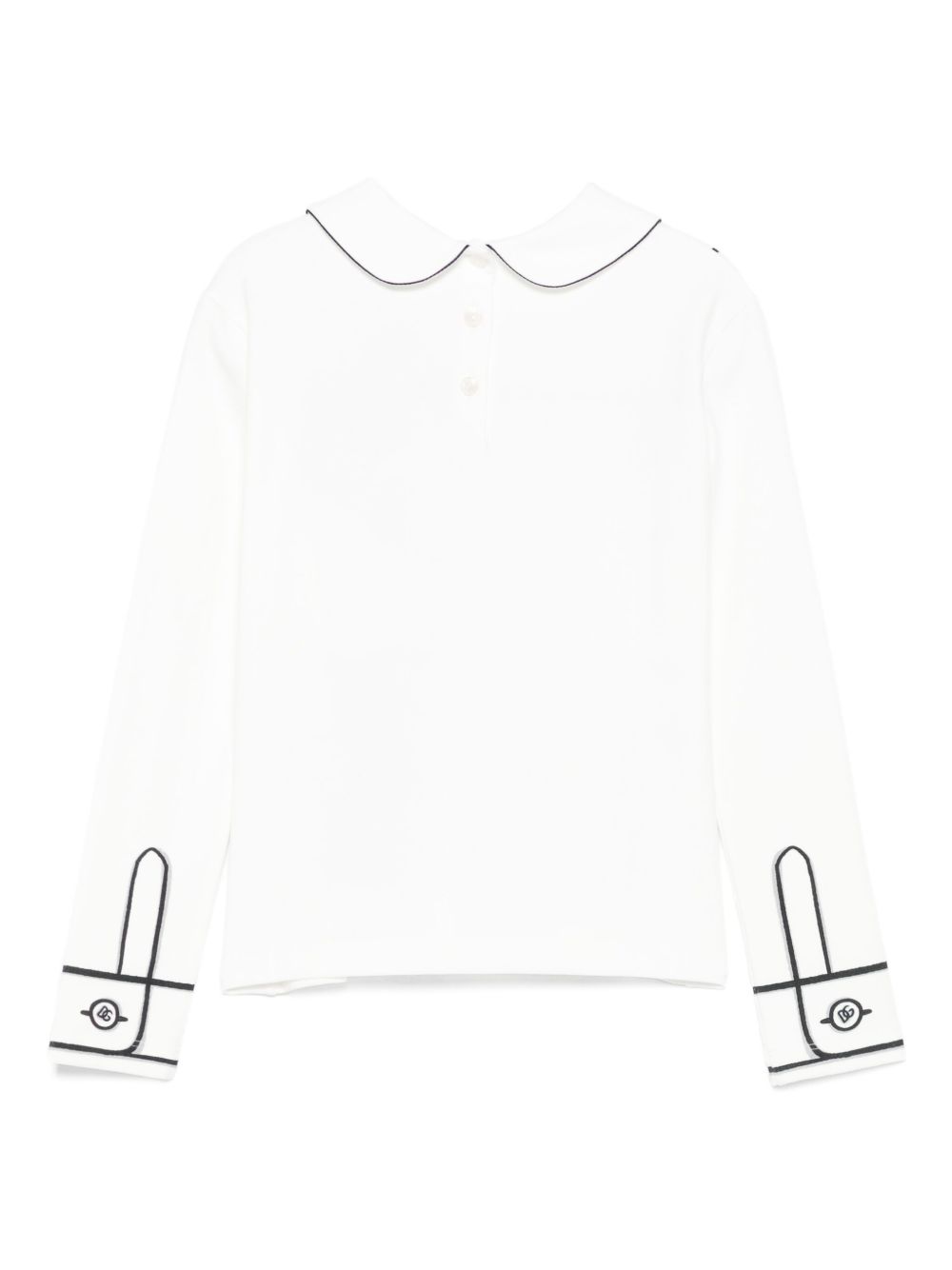 T-shirt per bambina Dolce & Gabbana Kids bianca con stampa a trompe l'oeil L5JTPI G7PGX W0111 DOLCE & GABBANA KIDS