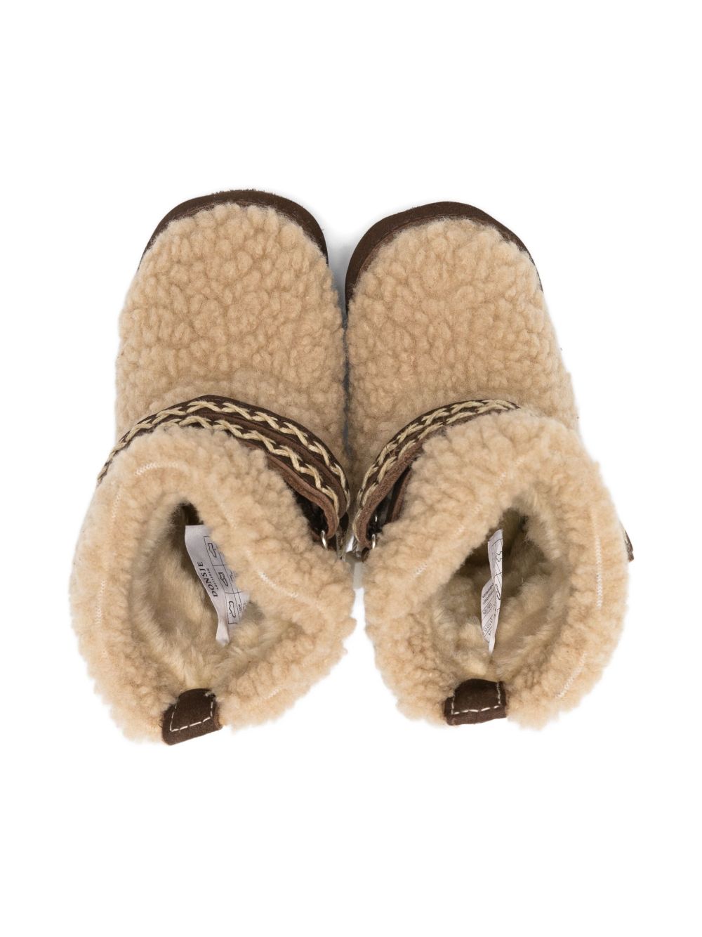 Stivali per neonata Donsje beige con suola in camoscio 1042000 NL113 DONSJE KIDS