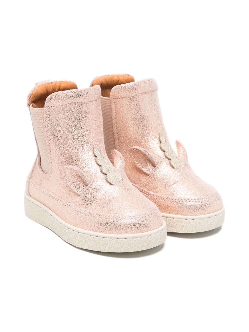 Stivali per neonata Donsje rosa con applicazione a forma di unicorno 1504402 TL024 DONSJE KIDS
