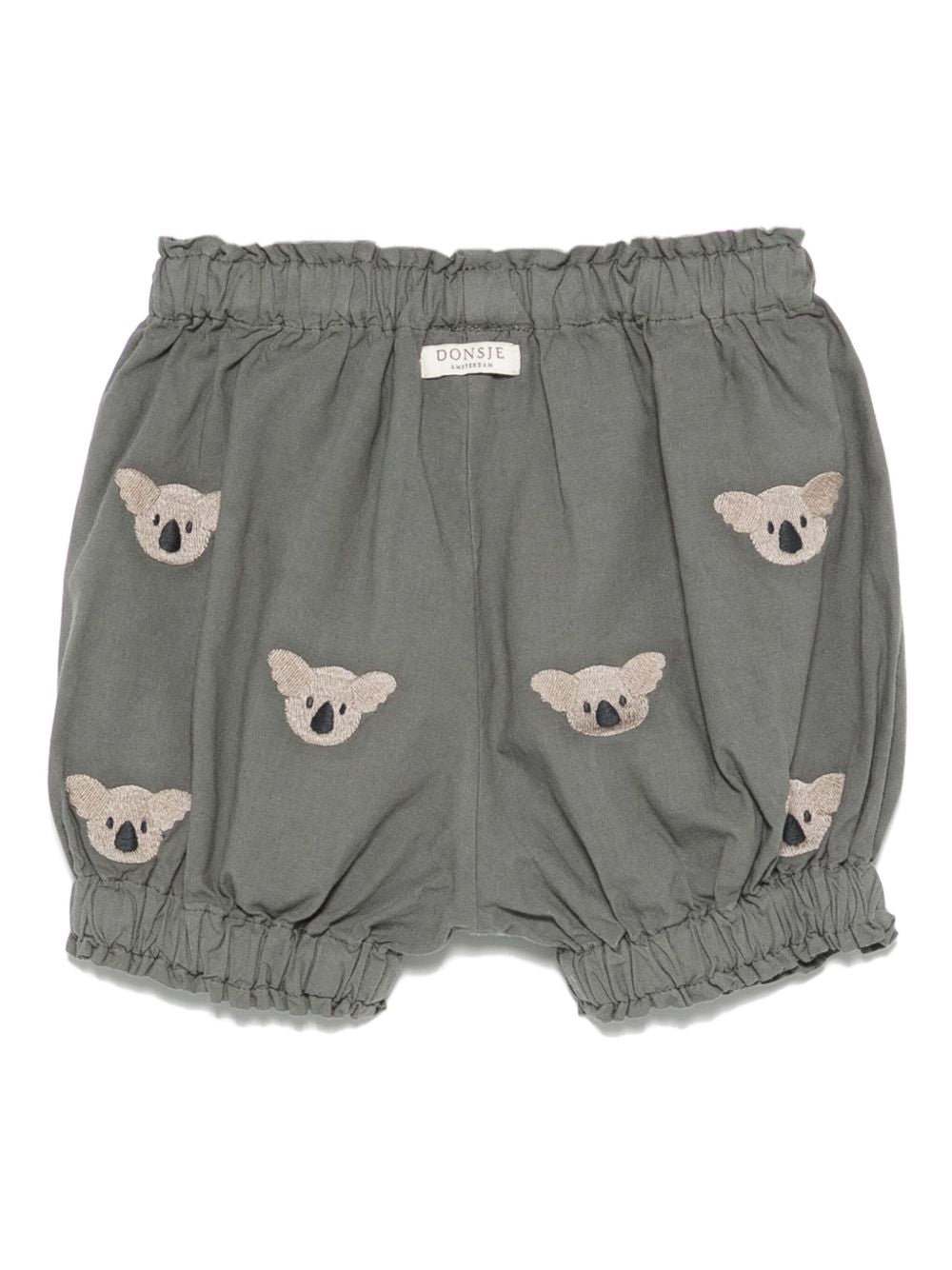 Pantaloncini per neonato Donsje Carson grigio con ricamo all-over 3029804 00062 DONSJE KIDS
